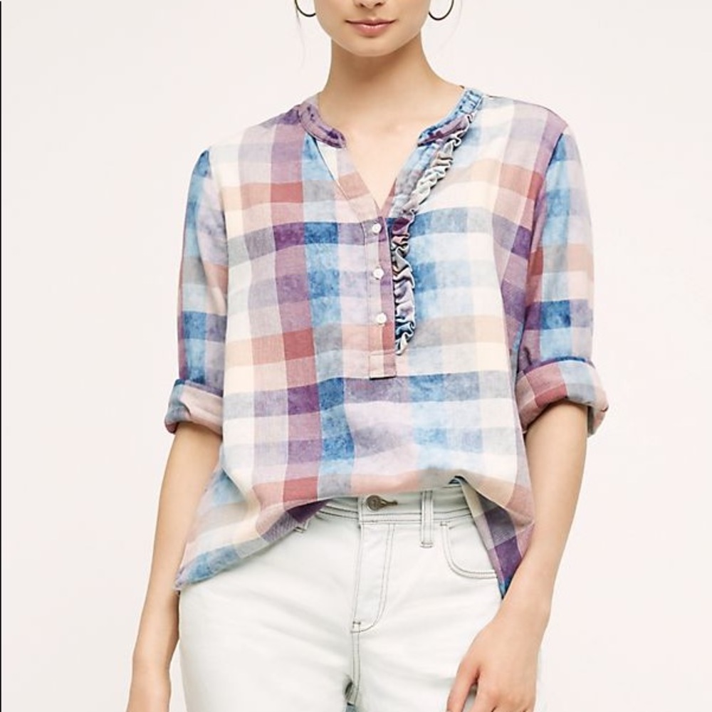 Ruffle Henley top